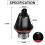 2 stk. 10w CANbus feilfrie LED Angel Eyes markeringslyspærer til BMW E39 E53 E60 E61 E63 E64 E65 E66 E87 525i 530i xi 545i M5 3
