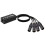Extensor de Cabo de Rede DMX e Áudio XLR de 4 Canais, Extensor de Sinal de Rede DMX512 para Iluminação de Palco e Estúdio C 4