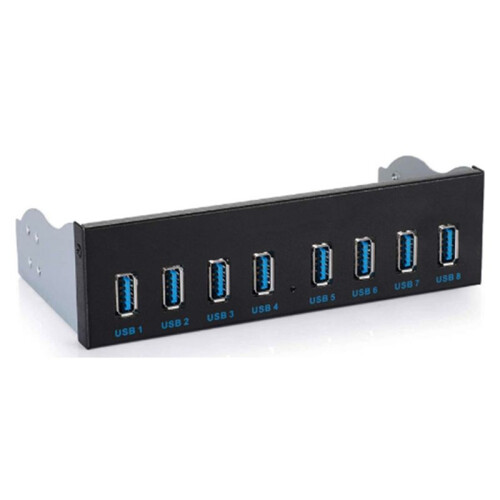 8 Port USB Hub USB3 5.25 USB 3.0 Front Panel Splitters USB 3.0 Hub for PC USB-HUB Multiple USB3.0 HUB Splitter Hubs 1