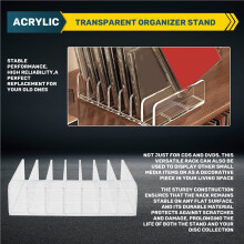 Acryl CD/DVD Opbergrek Transparante Organizerstandaard Displayhouder voor CD/DVD, Geschikt voor Meerdere Schijven