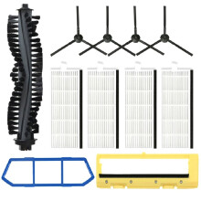 Passend für Chuwi A4 A40 A4S X432 Walzen-Hauptseitenbürste HEPA-Filter-Sieb / Amibot Spirit Roboter-Reinigungsset