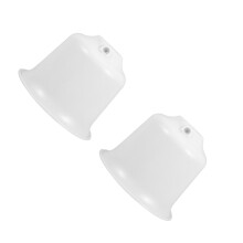 2Stk Deckenventilator Kunststoff Staubschutz Weiß