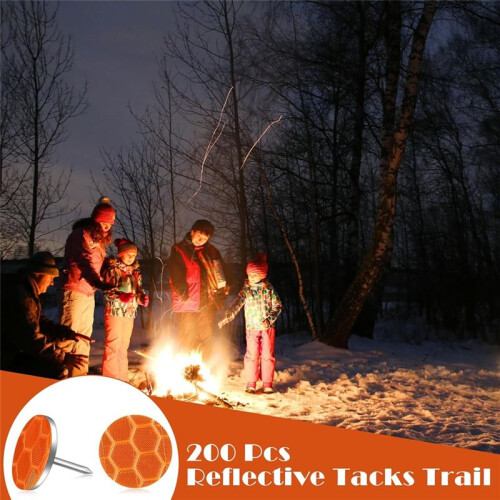 Reflective Tacks Trail Marking Tacks Reflective Trail Tacks Glow Tacks Reflective Trail Markers Reflective Thumb Tacks 2