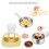 Baking mold - VINGVO - Donut Maker - Plastic - Yellow - 8x8 cm 2