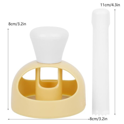 Baking mold - VINGVO - Donut Maker - Plastic - Yellow - 8x8 cm 2