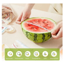 300 pieces Reusable elastic food cover, Transparent food wrap for canning, yd