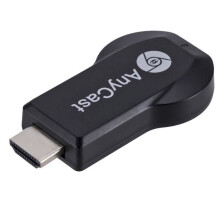 Clé TV HDMI WiFi 1080P HD, Dongle sans fil Miracast Airplay AnyCast DLNA, Noir