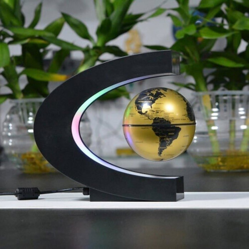 Magnetic Floating Illuminated Globe with LED for Home and Office Decoration PZCC