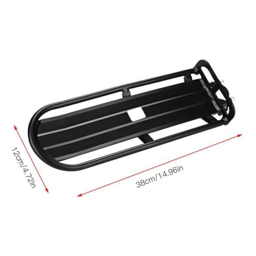Porte-bagages - RAC - Alliage d'aluminium - Réglable - Noir