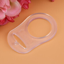 Vvikizy Lot de 10 attaches-tétines multi-adaptateurs transparentes en silicone pour anneaux de bébé