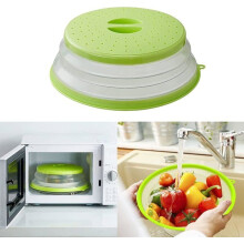 Opvouwbare magnetronafdekking, spatbeschermer met stoomopening (rood + groen)