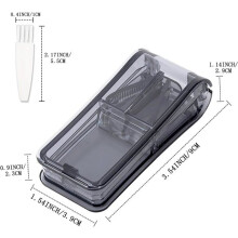 Tablettenteiler für kleine und große Tabletten, Tablettentrenner mit Klinge