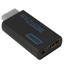Wii to HDMI HD 3.5mm 1080p adapter, Stick converter, TV audio cable, video input for console