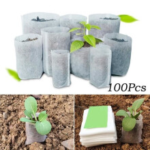 Sacs de culture en tissu non tissé biodégradable - Pots de semis en tissu - Sacs de plantation