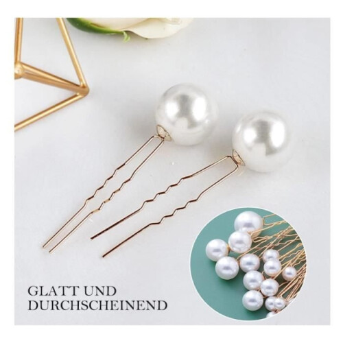 Hairpins - Wedding - 36 Pcs - Beads - Easy to Use - Reusable 1