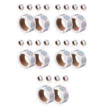 30Rouleaux Stickers Ronds Autoadhésifs Multi-Surfaces PP