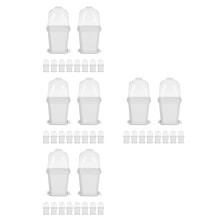 40Ensembles Jardinières Pièce ABS Petites Pots Pour Plantes Drainage