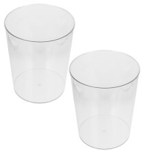 2Pièces Corbeille Bureau Transparent En Pet, Facile À