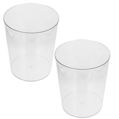 2Pièces Corbeille Bureau Transparent En Pet, Facile À