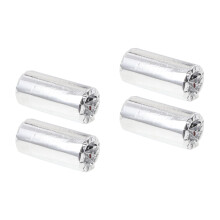 4Rolls Silver Nail Art Paper Foil for Barber Shop Salon and Perm Tool