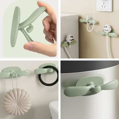 Cable Organizer - Unspecified - Cable Clips - TPR - Green - 4 pieces