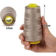 ChangM 6pcs Polyester Sewing Thread Spools for Sewing Machine, 13715 Meters, Perfect for Embroidery/Quilting