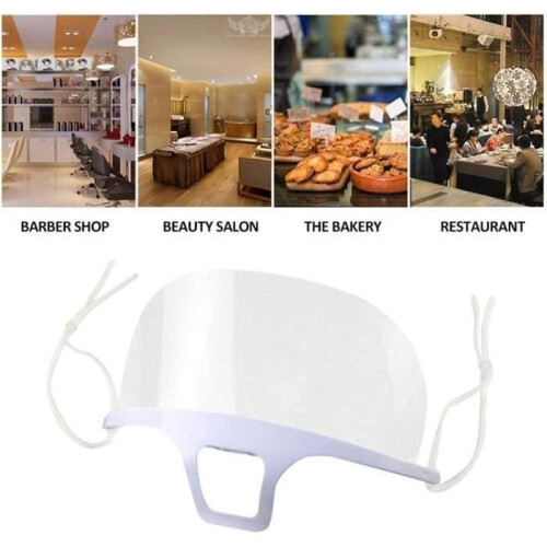 Protective visor - Transparent - 10 pcs - Anti-fog - Comfortable - Removable