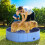 PawHut - Dog Pool - Plastic - 120x120x30cm - Blue 2