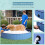 PawHut - Dog Pool - Plastic - 80x80x20cm - Blue 5