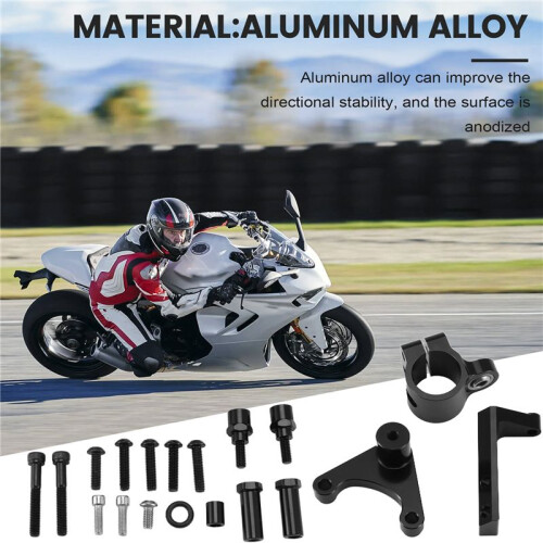 Motorcycle Accessories Damper Bracket Kit Steering Shock Stabilizer Mount for  Hypermotard 950/SP 2019- 2