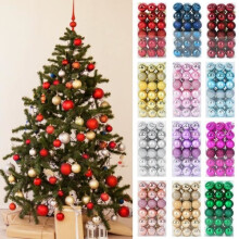 Christbaumkugeln zum Aufhängen, Deko-Anhänger für Zuhause, Deko-Accessoire für Neujahr – 36
