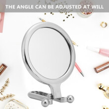 Miroir de maquillage pliable SALUTUYA - Double face - Grossissement x10 - Argent