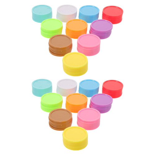 2Boîtes De Compteurs Mathématiques Plastique Couleurs Vives Avec