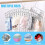 Sockentrockner aus Edelstahl mit 40 Clips, 2er-Pack, winddicht 1