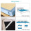 Sangles pour draps KAKOO - Lot de 8 - Réglables - Blanches et noires 2