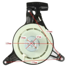 Recoil Starter Motor Black For MTD Lawnmower 751-10299 951-10299A a1143