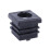 Square Tubing Pipe End Caps Insert Plugs M8 Thread 20x20mm 20Pcs Black 5