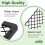 Set of 2 elastic storage nets with plastic hooks for car, caravan, motorhome, boat[80] 3