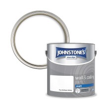 Johnstones Wall and Ceiling Paint Pure Brilliant White Matt Finish Emu