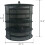 4-Layer Drying Net, Plant Drying Hanging Basket, Foldable Mesh Tier with Zipper, Drying Support. 3