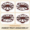 Cake Divider Slice Pie Cake 10 / 12 Piece Equal Portion  Divider Dark Red 5