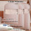 Hanging Garment Bag - KCVV - 3pcs - Beige - Waterproof - Self-Compressing 2
