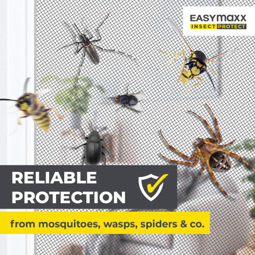 EASYmaxx Fly Screen for Windows with Magic Click  Mosquito net can be 1