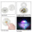 2pcs Floating Underwater RGB LED Disco Lights Glow Show Pool Jacuzzi Spa Decorative Light 3