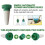 10 Pack Automatic Plant Watering System - Ceramic Watering Pots - Automatic Drip Plant Sprinkler for Holidays 2