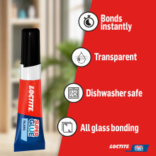 Loctite Glass Bond Quality Glass Glue Instant Super Glue for Glass Eas