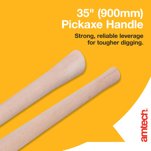 Amtech A2400 Pickaxe Handle, Wooden Mattock Handle, 35" (900mm) 2
