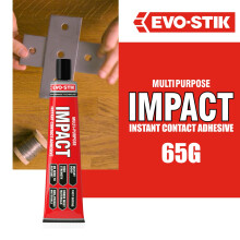 EVOSTIK Impact Adhesive 65g Tube Multipurpose HighStrength Contact Gl
