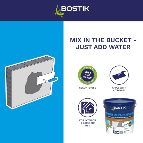 Bostik Cementone Render Repair Mortar - 10kg