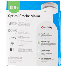 Aico EI146e Set of 2 Mains Hard Wired Smoke Alarms with 9V Battery Bac